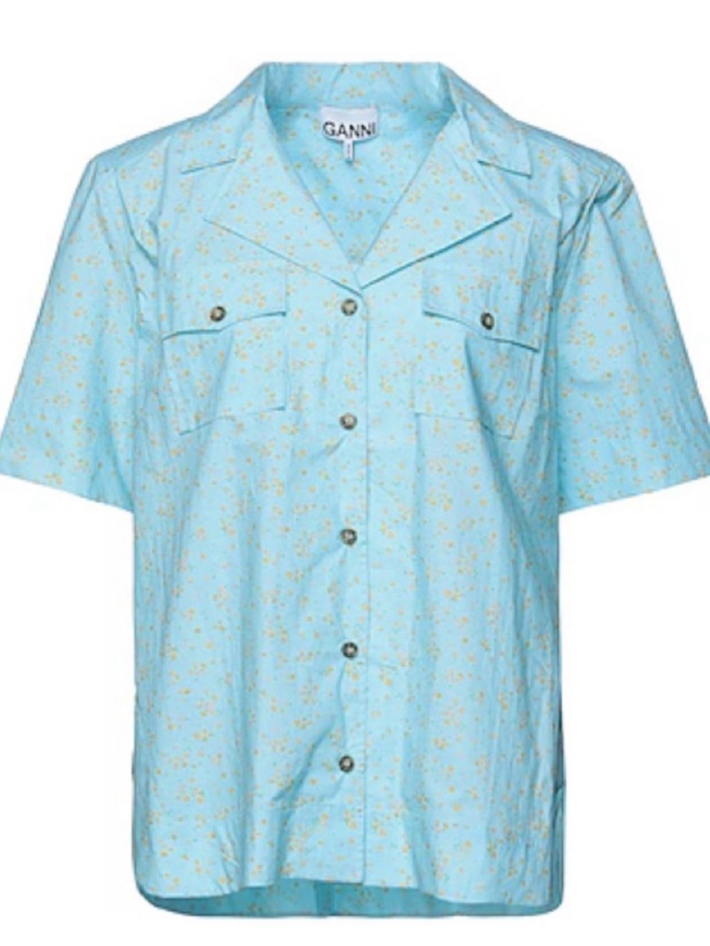 Ganni short sleeve oversized shirt XXL